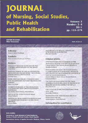 Journal of Nursing, Social Studies, Public Health and Rehabilitation